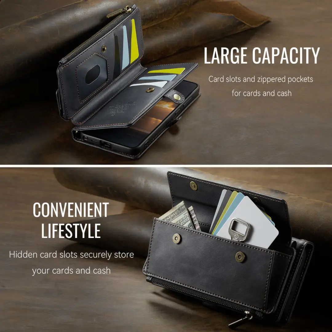 Caseme Hoesje Galaxy S26 Ultra Portemonnee - 9 Pasjes - Zwart
