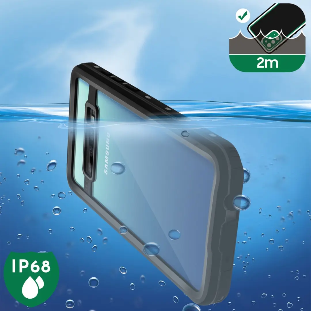 Redpepper Hoesje Samsung Galaxy S10 Waterdicht - Zwart BACK-REDP-G973F