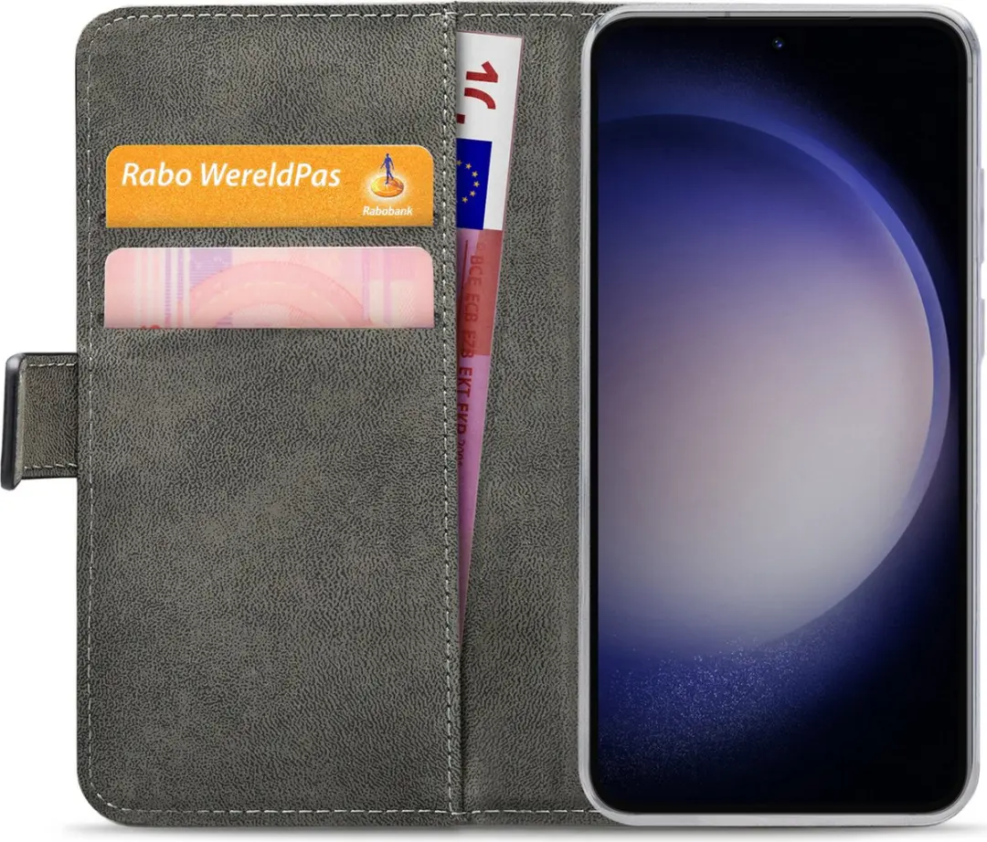 Mobilize Classic Gelly Wallet Bookcase Hoesje Samsung Galaxy S23 Plus - Zwart