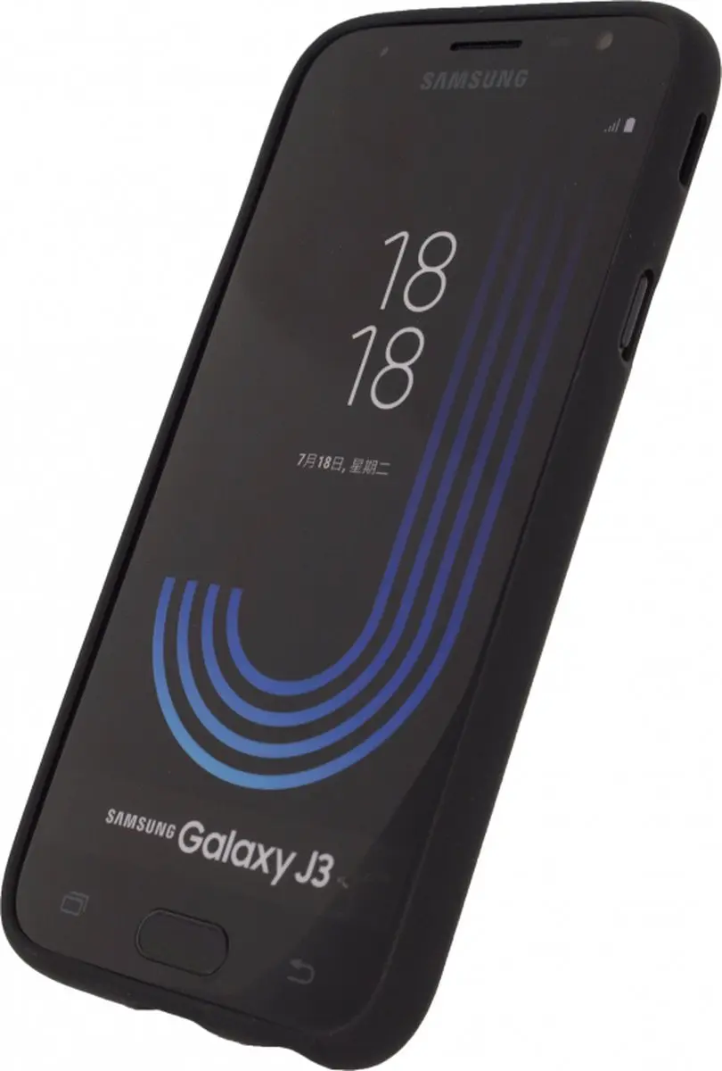 Mobilize Rubber Gelly Case Samsung Galaxy J3 2017 - Zwart