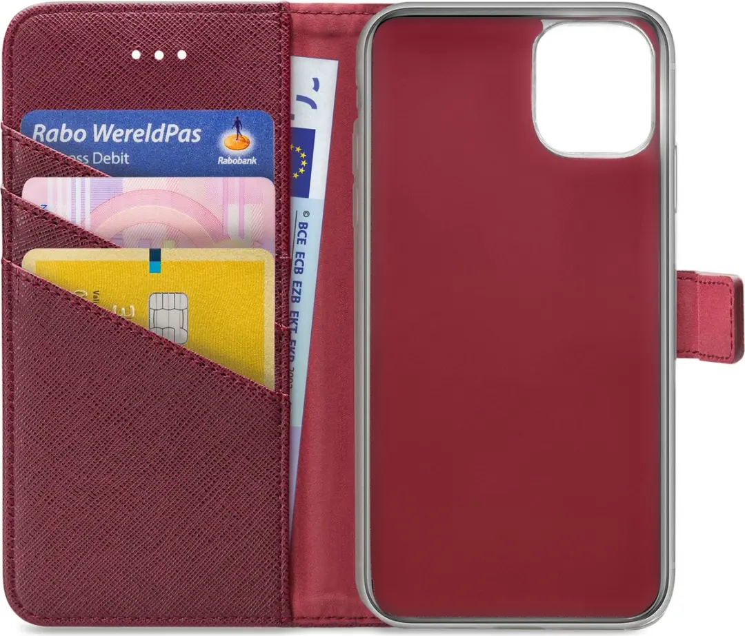 My Style MSFWLT1202 Telefoonhoesje iPhone 12 Pro Max - Bordeaux Rood - afbeelding 6 van 6