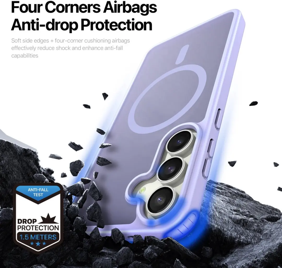 Dux Ducis Yind Series Hoesje Samsung Galaxy S25 FE - Lavendel - MagSafe