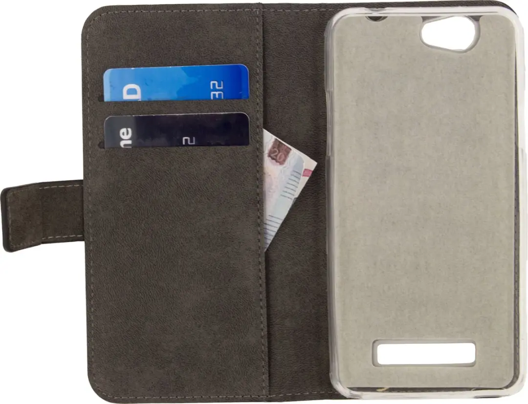 Mobilize Classic Gelly Wallet Bookcase Wileyfox Spark+ - Pasjeshouder Zwart