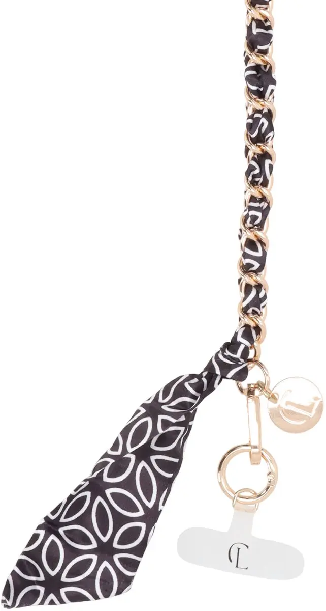 Charm London La Tour Eiffel Telefoonkoord - Zwart Wit