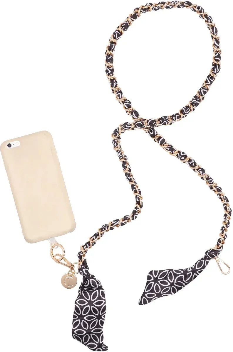 Charm London La Tour Eiffel Telefoonkoord - Zwart Wit