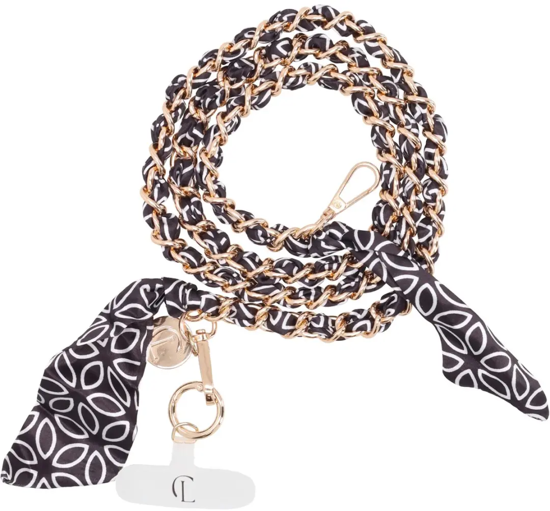 Charm London La Tour Eiffel Telefoonkoord - Zwart Wit