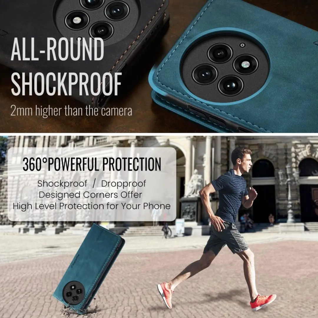 Caseme Hoesje OnePlus 13 Book Case - Blauw