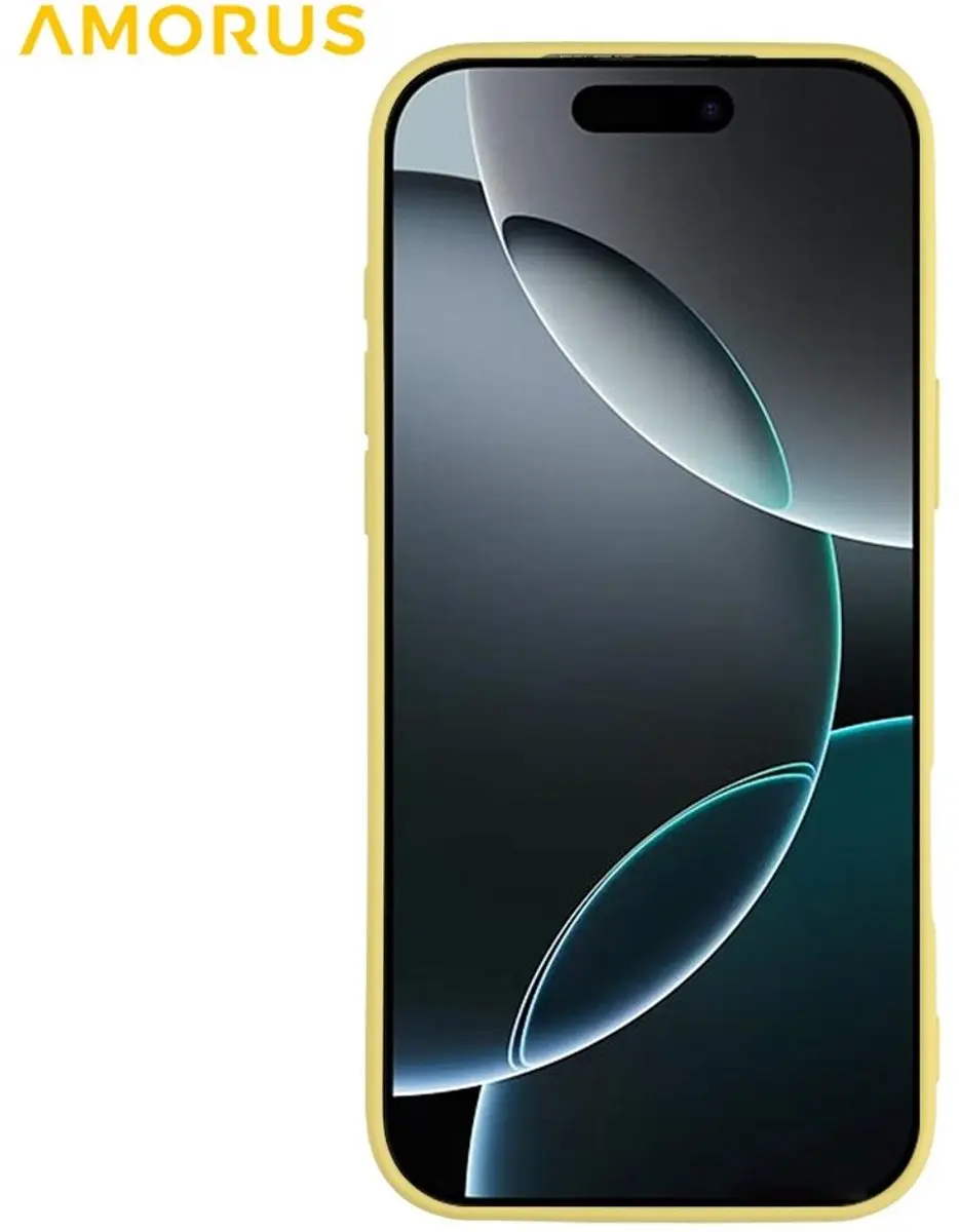 Amorus iPhone 17 Pro Hoesje - Sand Yellow - afbeelding 6 van 6