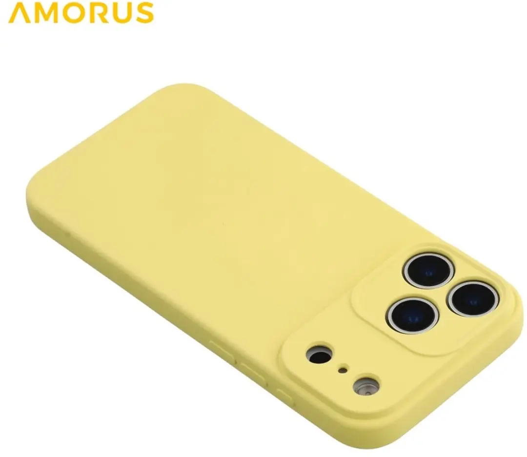 Amorus iPhone 17 Pro Hoesje - Sand Yellow