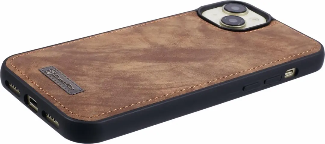 Caseme iPhone 15 Plus Hoesje Backcover - 8 Pasjes - Bruin - afbeelding 6 van 6