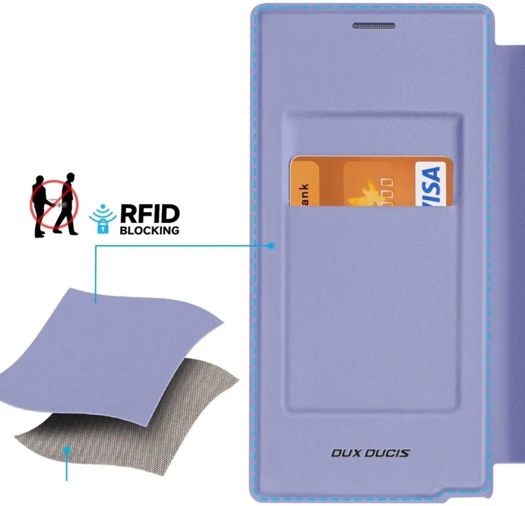 Dux Ducis Skin X Pro Book Case Telefoonhoesje - Samsung Galaxy S24 Ultra - Paars
