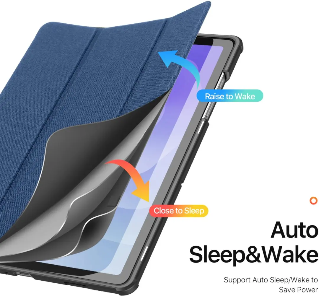 Dux Ducis Domo Bookcase Samsung Galaxy Tab A11 Plus - Donkerblauw - afbeelding 6 van 6