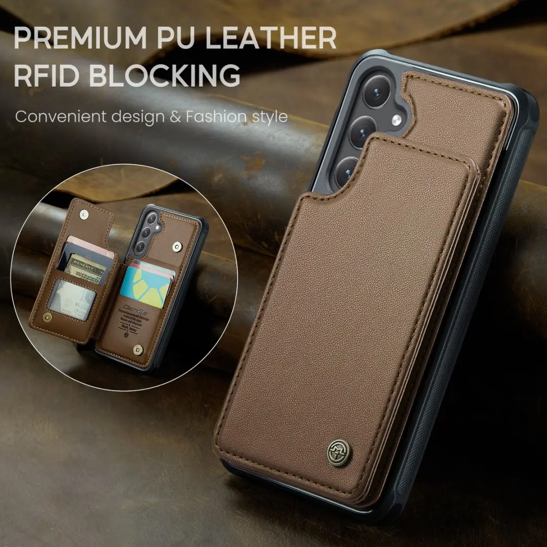 Caseme C22 Hoesje Samsung Galaxy S25 FE - Bruin