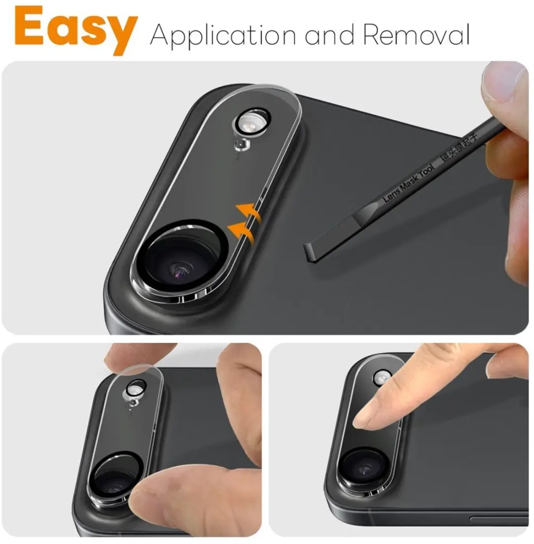 NORTHJO 9H Camera Lens Protector iPhone Air - Transparant