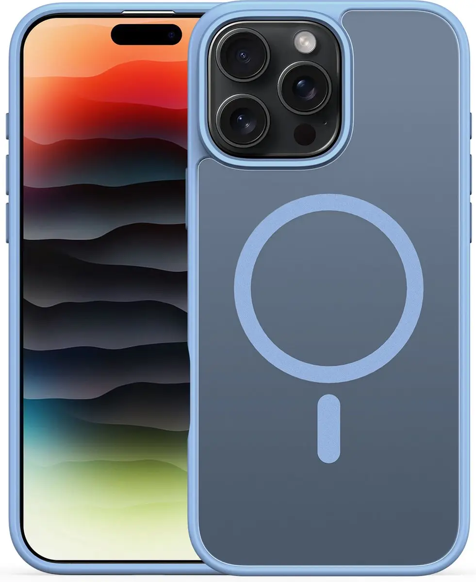 Dux Ducis Yind Serie iPhone 16 Pro Back Cover - Lichtblauw