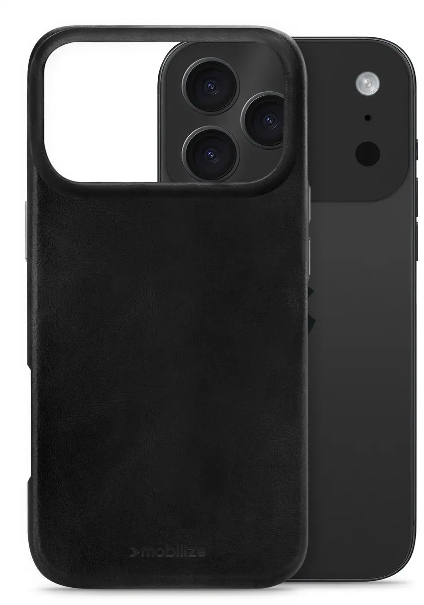 Mobilize iPhone 17 Pro Max Hoesje Echt Leer