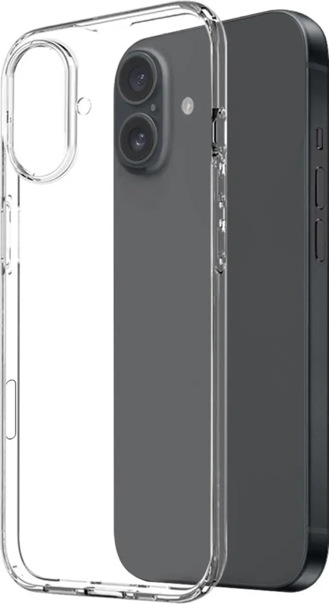 NORTHJO iPhone 16 Plus 2-in-1 Hoesje - Transparant