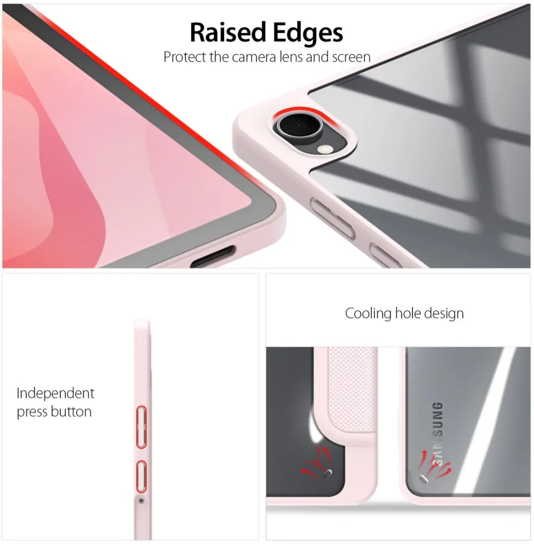 Dux Ducis Tablethoes Samsung Galaxy Tab S11 - Roze - afbeelding 6 van 6