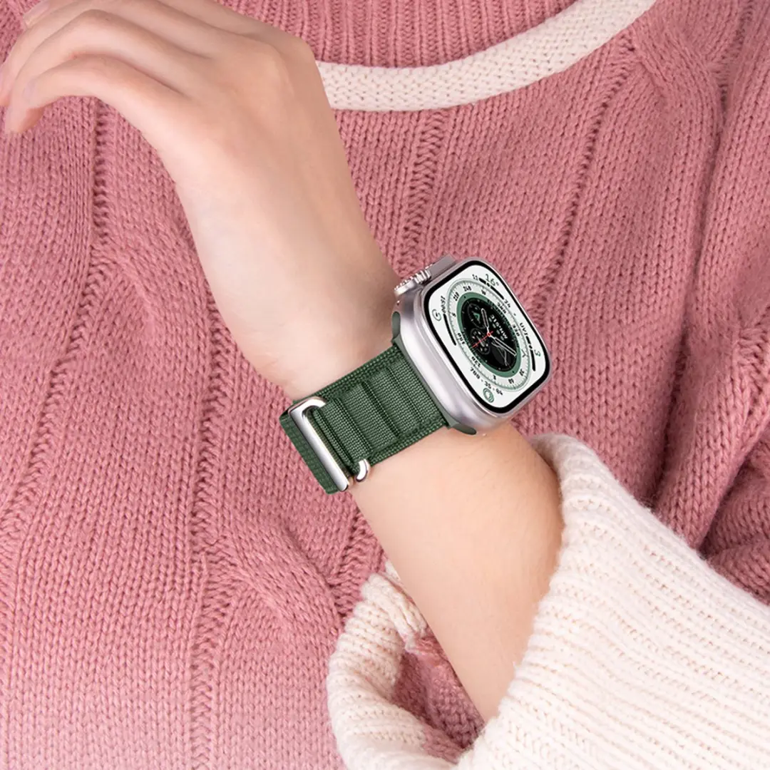 Hoco Climbing WA 20 Horlogeband - Apple Watch 42/44/45/49mm Groen