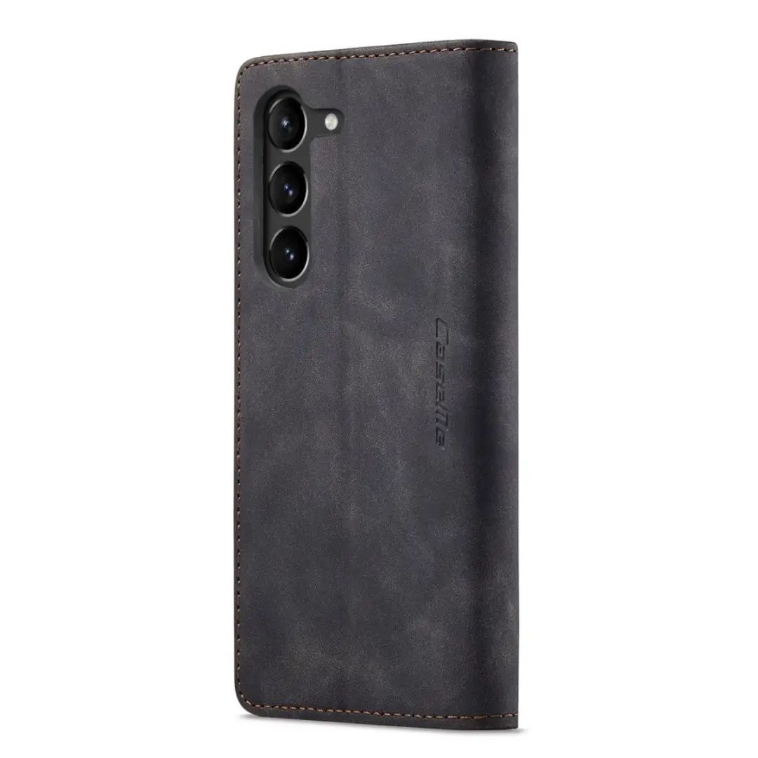 Caseme Bookcase Samsung Galaxy S23 - 2 Stuks - Zwart