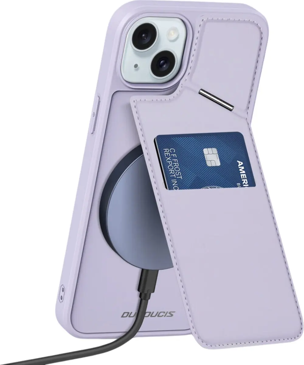 Dux Ducis Rafi Mag Series iPhone 15 Plus Hoesje - Paars