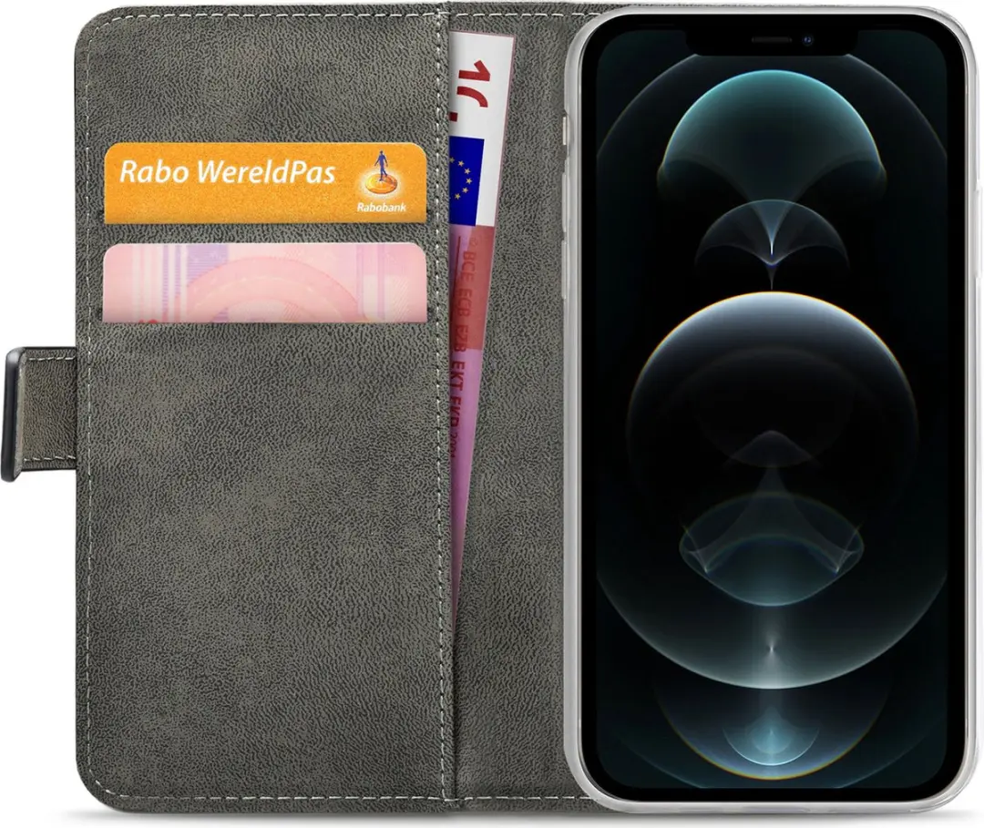 Mobilize Classic Gelly Wallet iPhone 12 Pro Max - Zwart - MOB-CGWBCB-IPH1267 - afbeelding 6 van 6