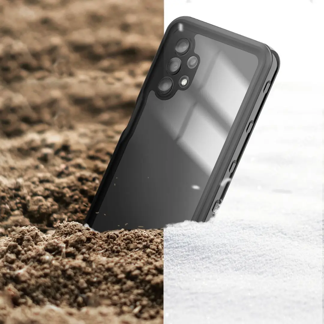 Redpepper Shellbox Hoesje Samsung Galaxy A32 5G - IP68 Transparant - afbeelding 3 van 6