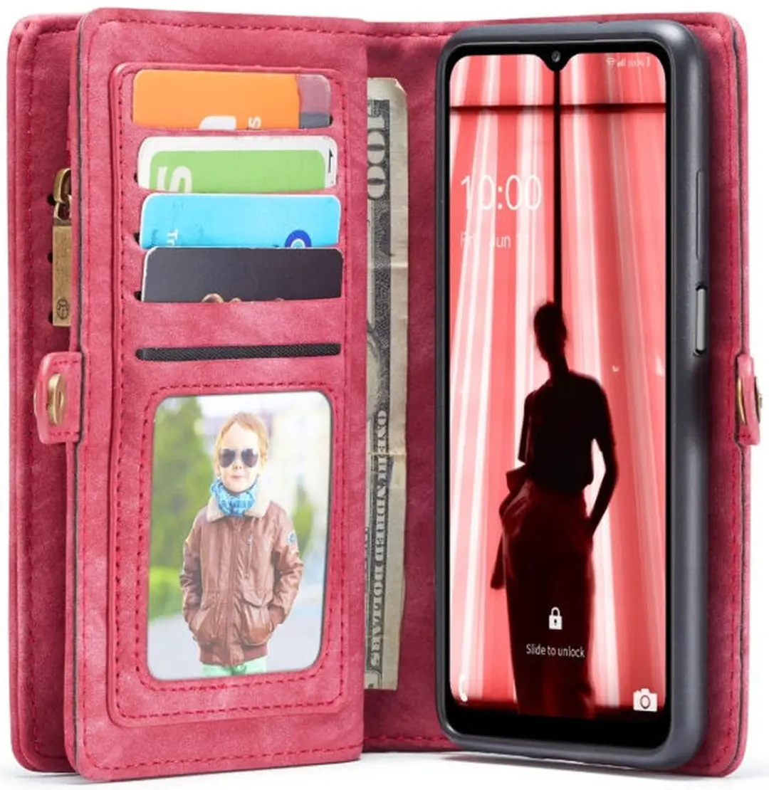 Caseme 008 Book Case Samsung Galaxy A32 5G - 8 Pasjes - Rood