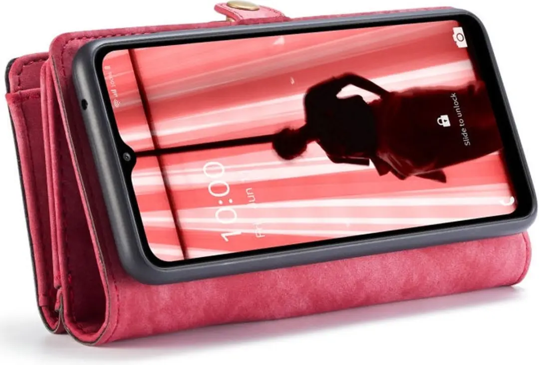 Caseme 008 Book Case Samsung Galaxy A32 5G - 8 Pasjes - Rood - afbeelding 6 van 6