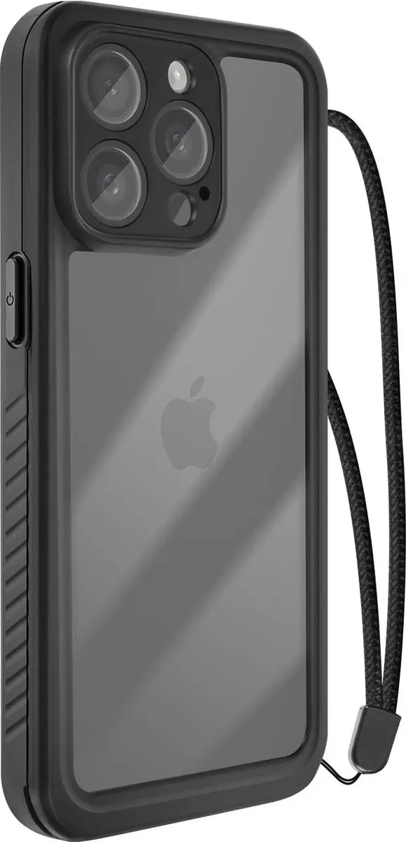 Redpepper Waterdicht Hoesje iPhone 15 Pro Max BACK-REDP-15X - Transparant zwart - afbeelding 6 van 6
