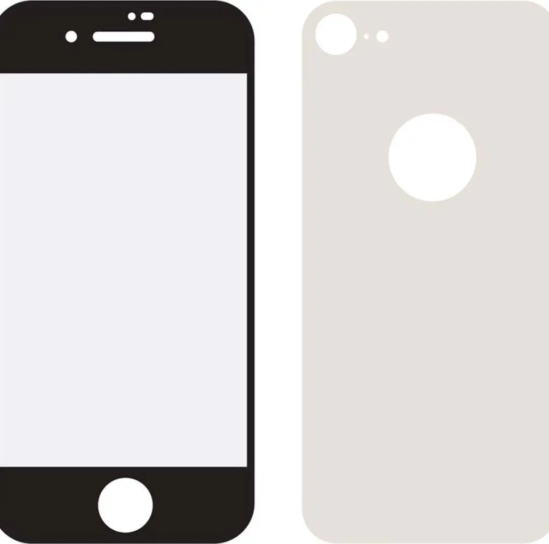 Mobilize Edge To Edge Glas iPhone 8 - Back Protector - Zwart