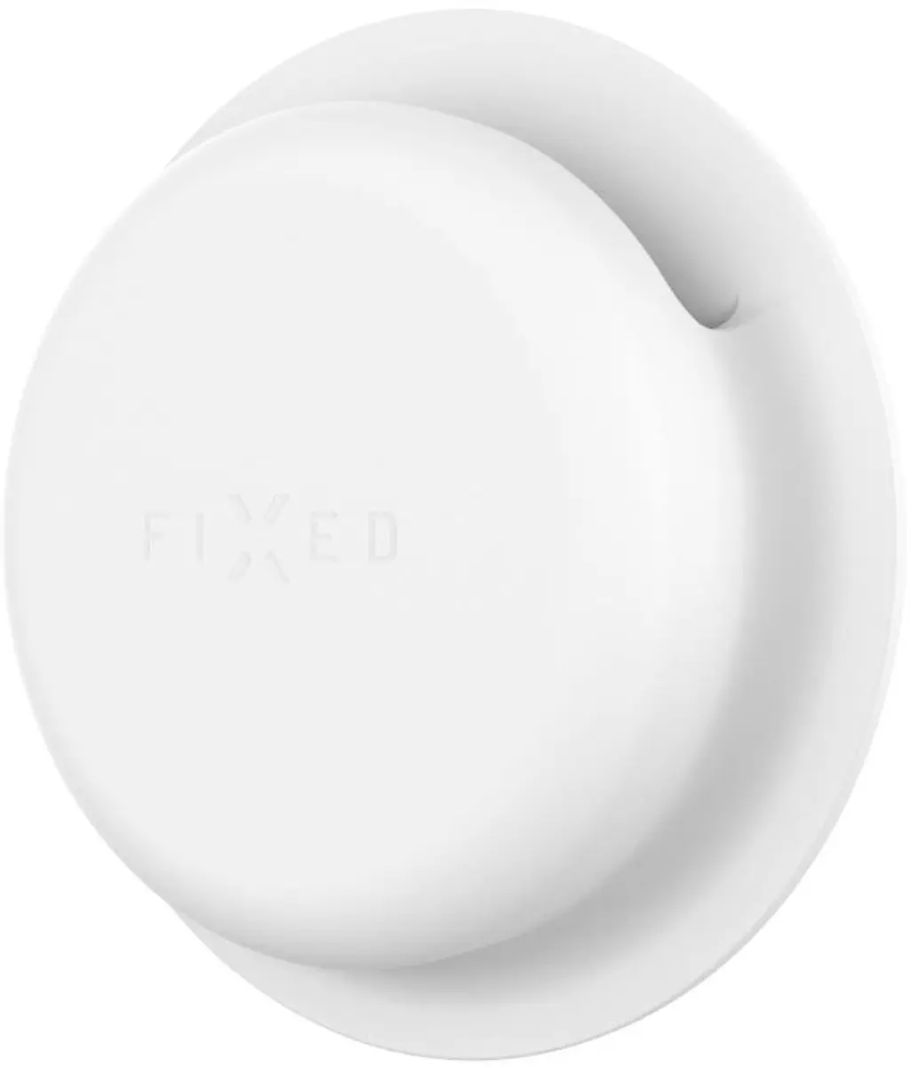 Fixed Silky Sticker AirTag Houder - 2 Stuks Wit