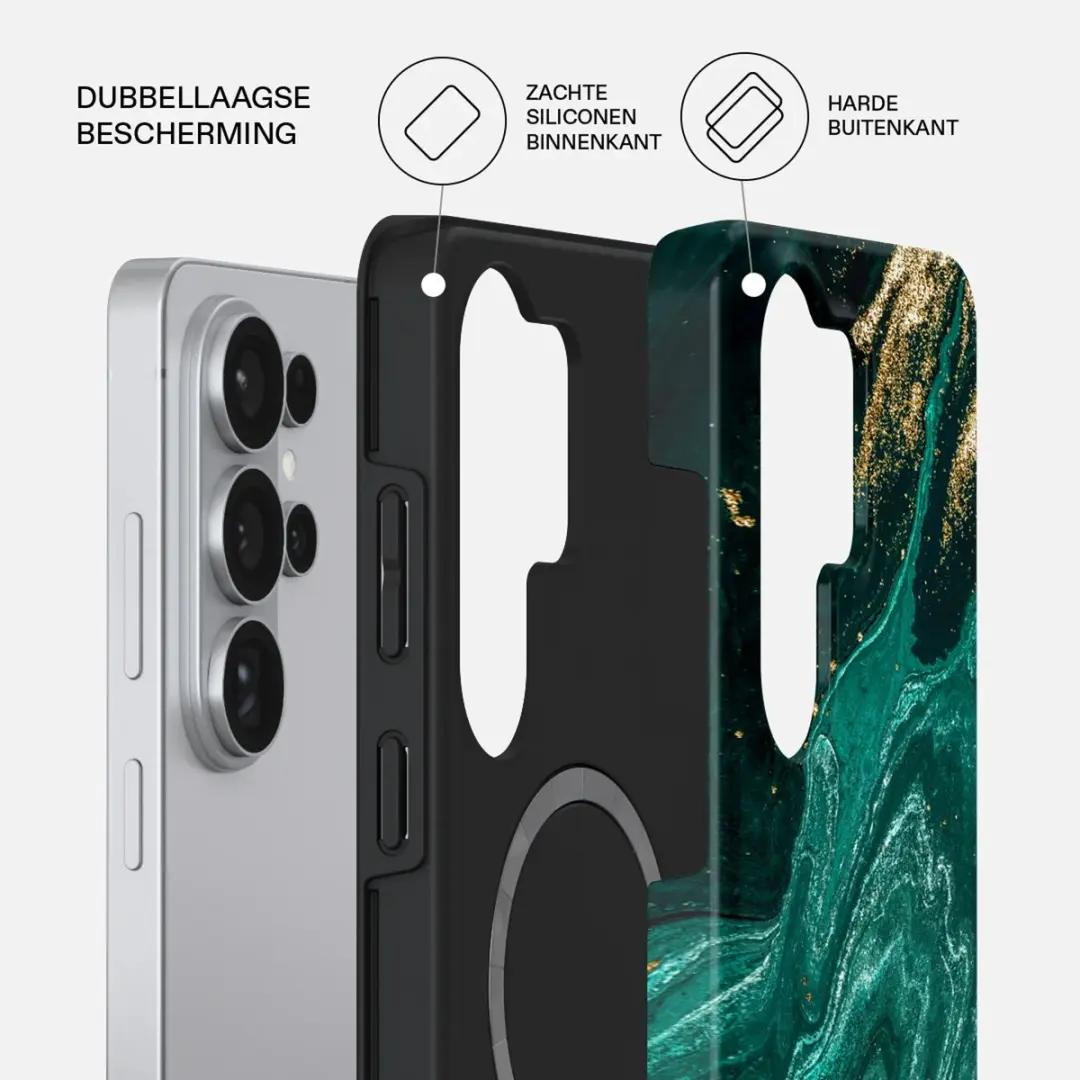 Burga Tough MagSafe Hoesje - Groen - Samsung Galaxy S26 Ultra