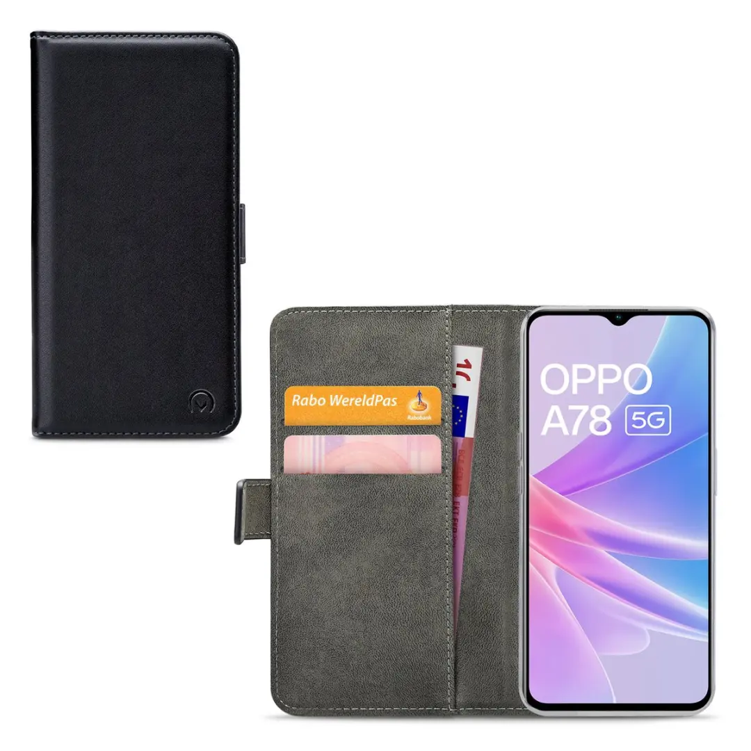 Mobilize Classic Gelly Wallet Bookcase OPPO A78 - Zwart