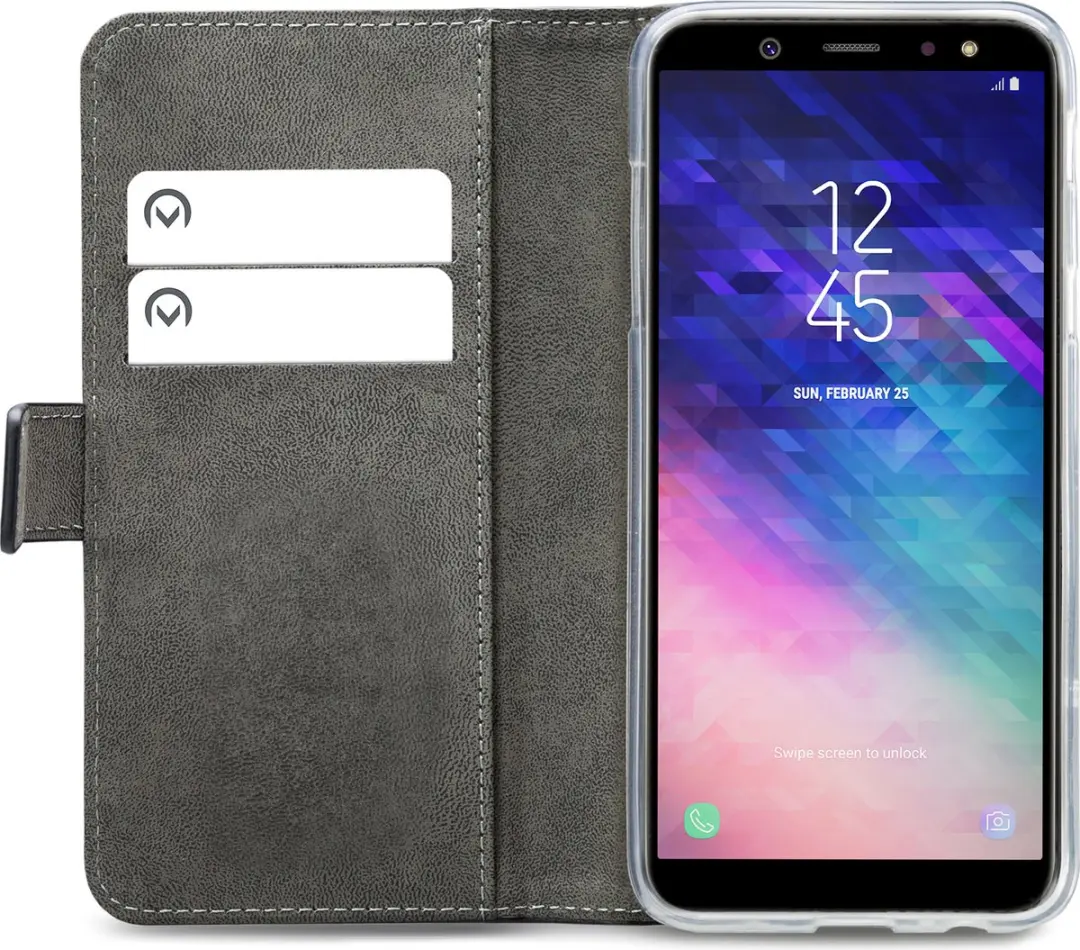 Mobilize Classic Gelly Wallet Bookcase Samsung Galaxy A6 (2018) - Zwart
