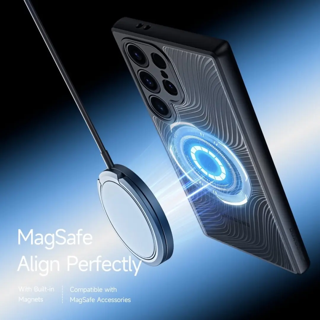 Dux Ducis Aimo Hoesje Samsung Galaxy S24 Ultra - Magnetisch - Zwart