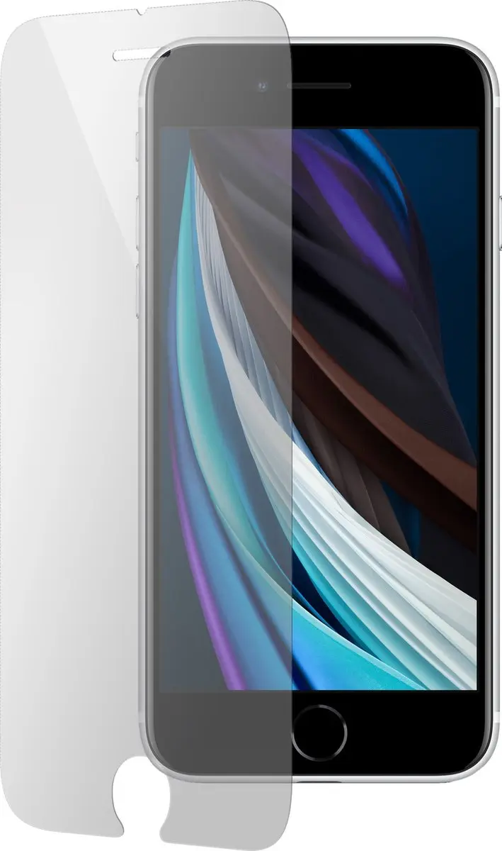 Mobiparts Screenprotector iPhone 6/7/8/SE - Gehard Glas Anti-bacterieel - afbeelding 6 van 6