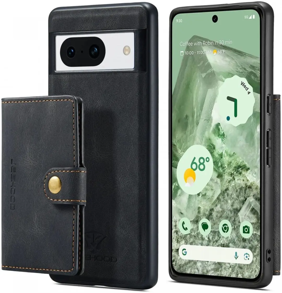 Caseme JH-01 Hoesje Google Pixel 8a - Pasjeshouder Zwart