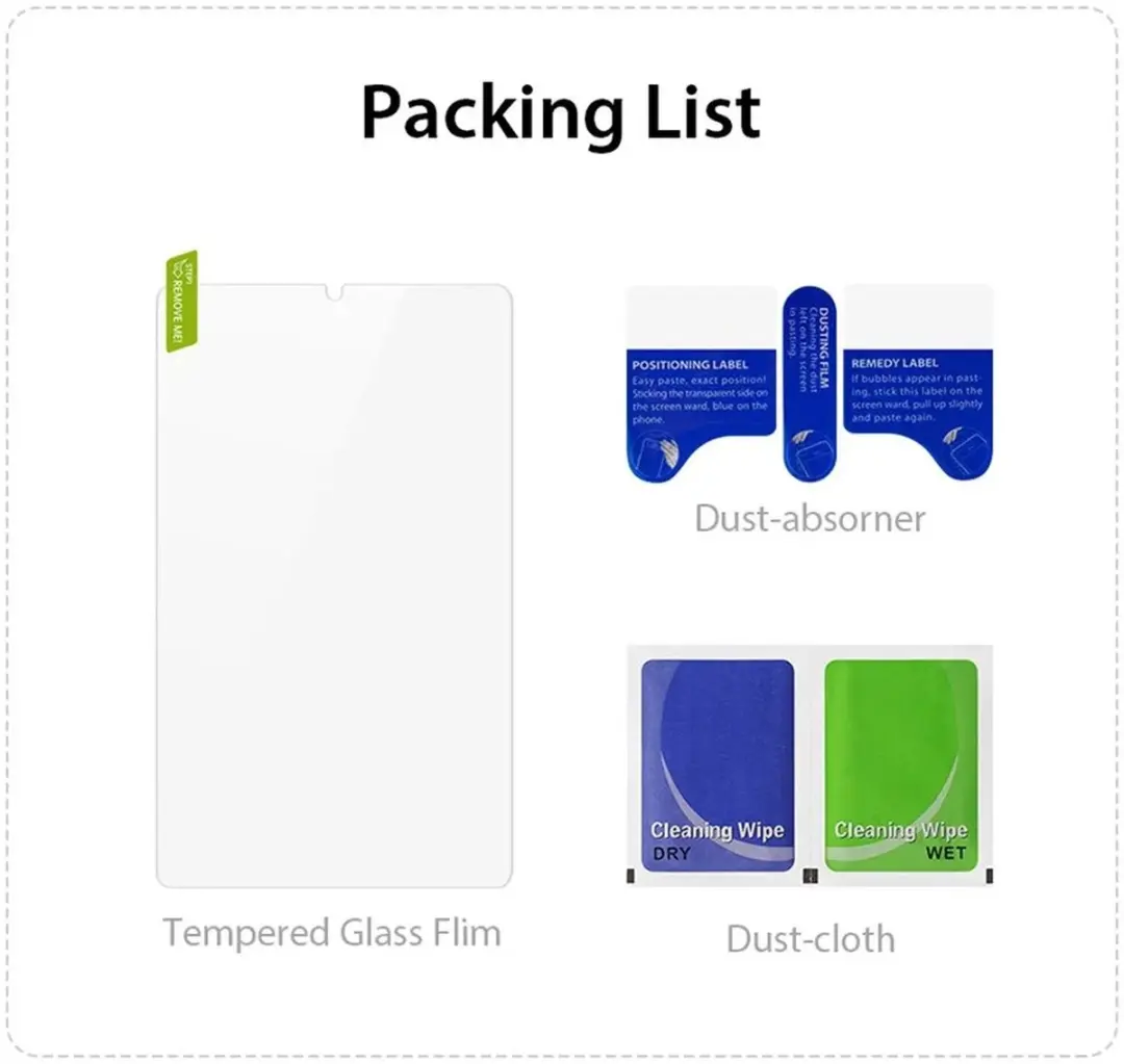Dux Ducis Screen Protector Samsung Galaxy Tab A9 - 9H Tempered Glass - Transparant - afbeelding 6 van 6