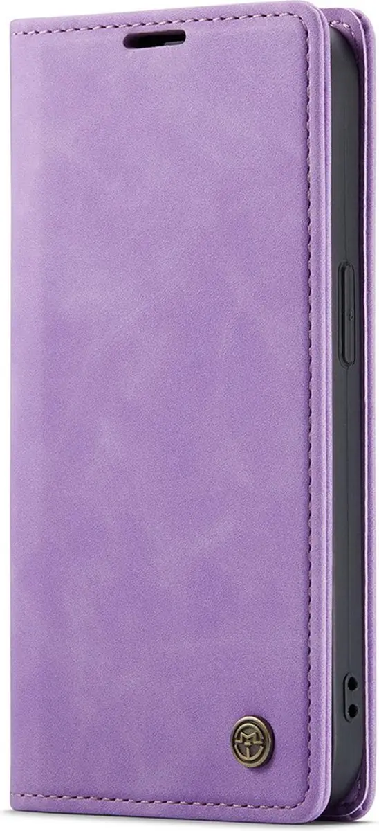 Caseme iPhone 14 Pro Max Bookcase Hoesje - Paars - 3 Pasjes