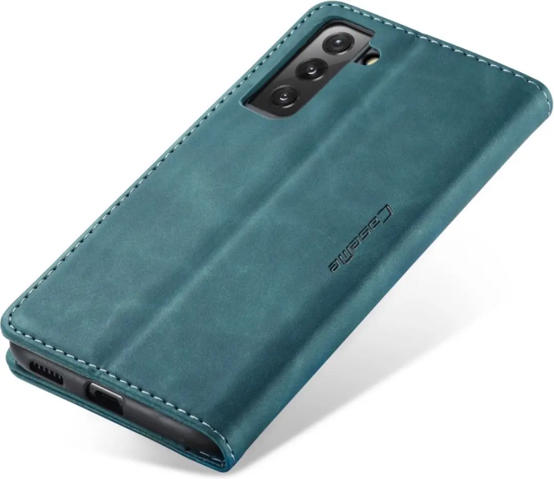 Caseme 013 Book Case Hoesje Samsung Galaxy S22 - Blauw