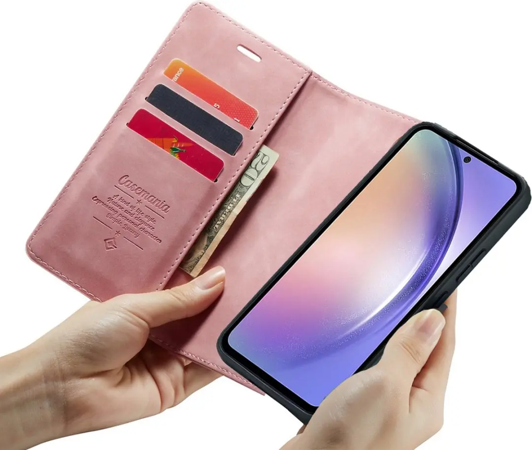 Caseme Google Pixel 8 Bookcase Hoesje - Roze