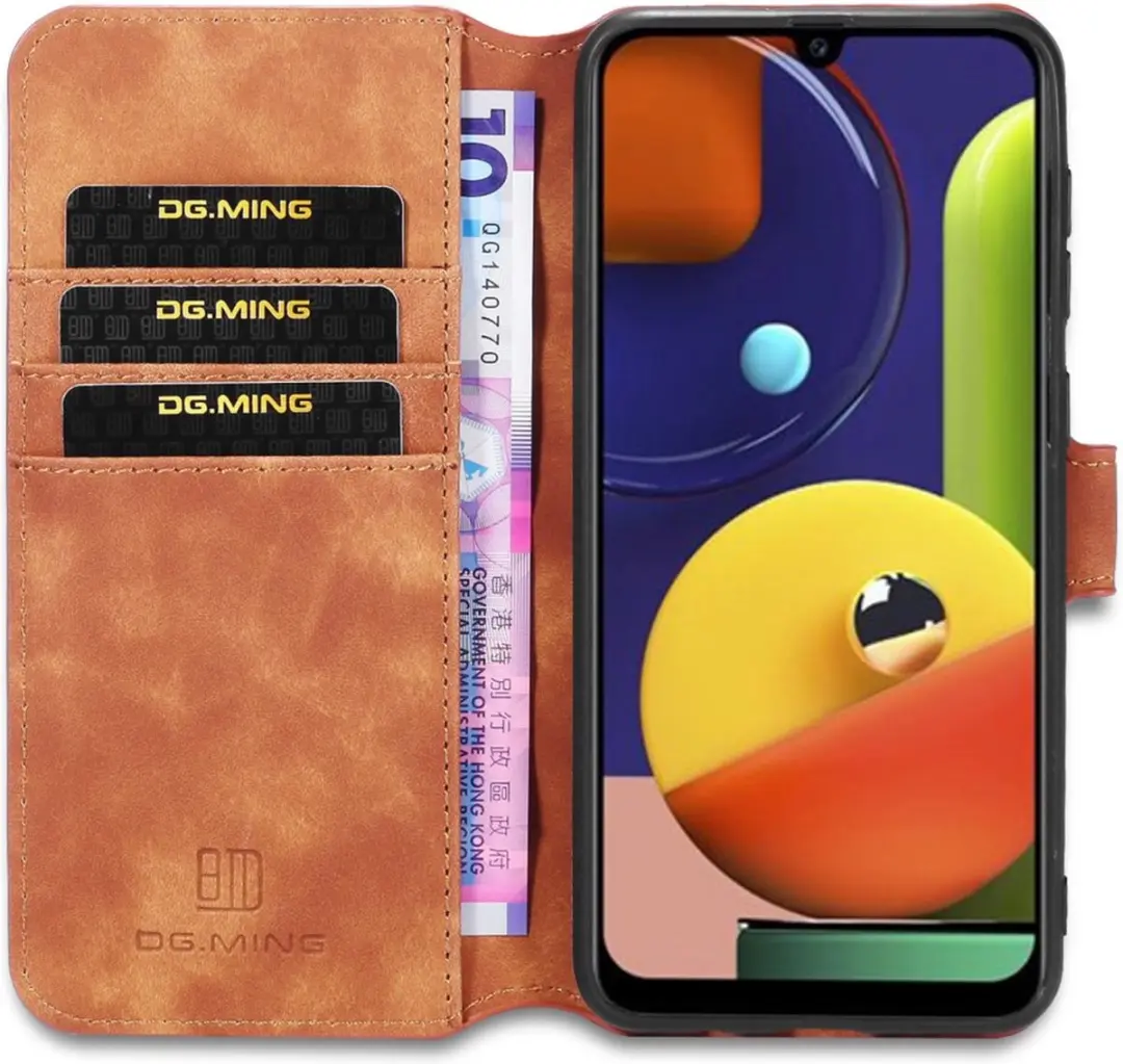 DG.MING Hoesje Samsung Galaxy A50/A30s/A50s - Bruin