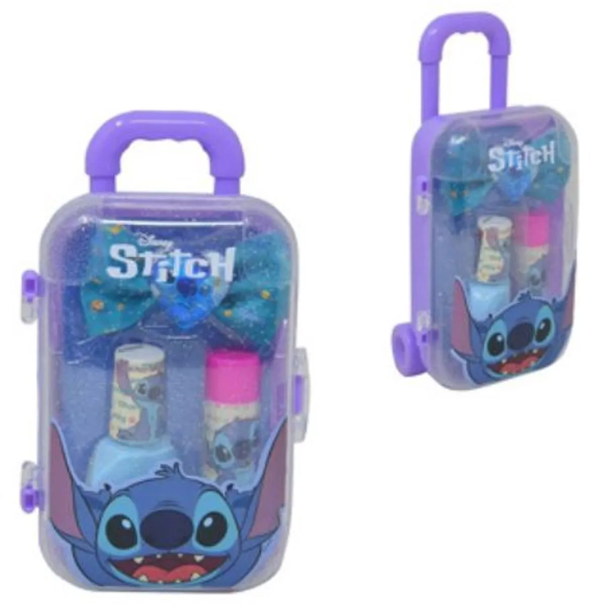 Disney Frozen/Stitch Mini Trolley Make-up 5ml - Roze/Blauw