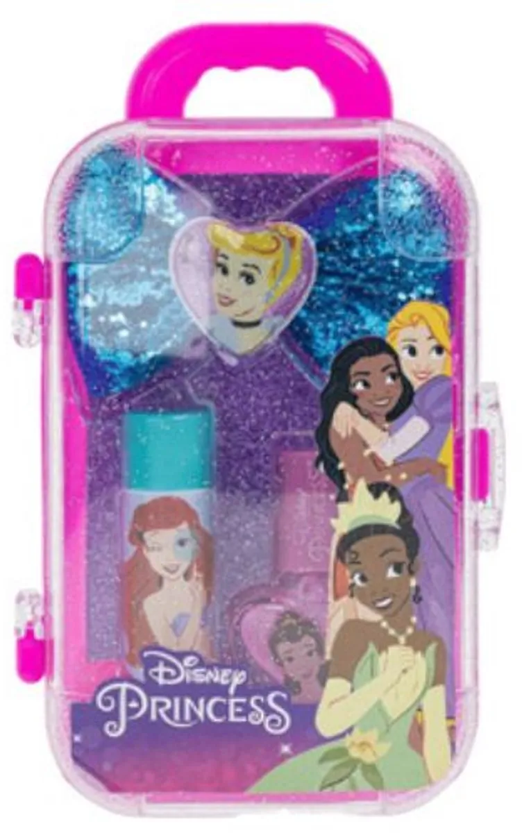 Disney Frozen/Stitch Mini Trolley Make-up 5ml - Roze/Blauw