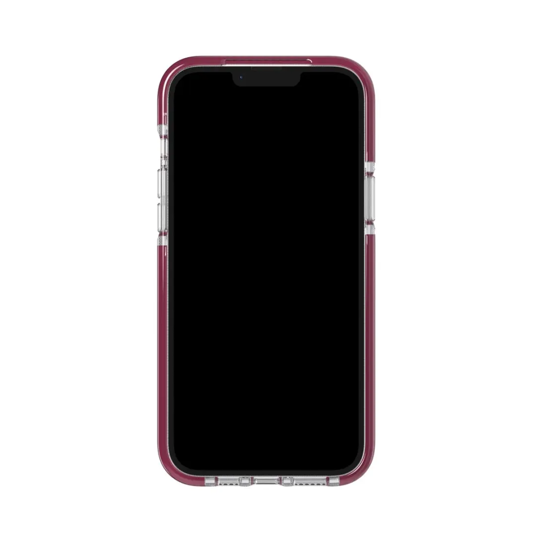 Tech21 Evo Crystal iPhone 14 Plus Hoesje - Transparant Rood - T21-9652