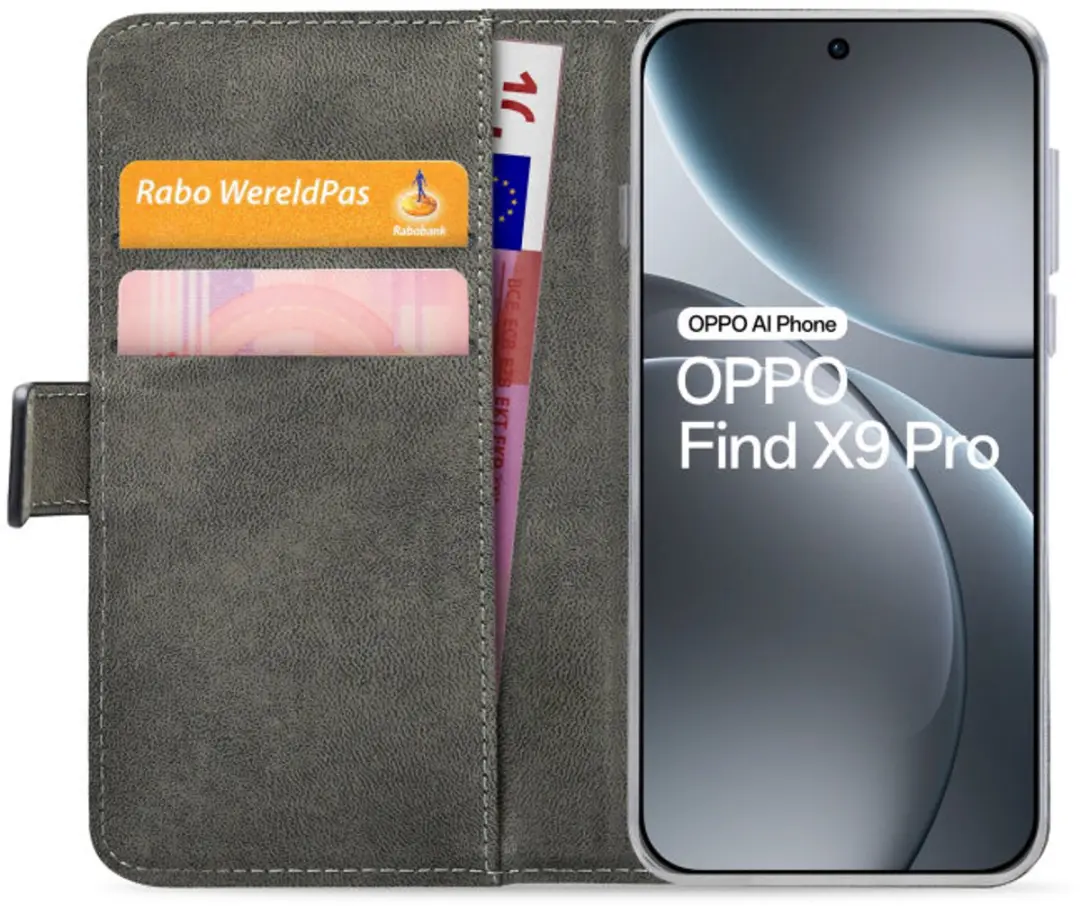 Mobilize Classic Gelly Wallet Bookcase OPPO Find X9 Pro - Zwart
