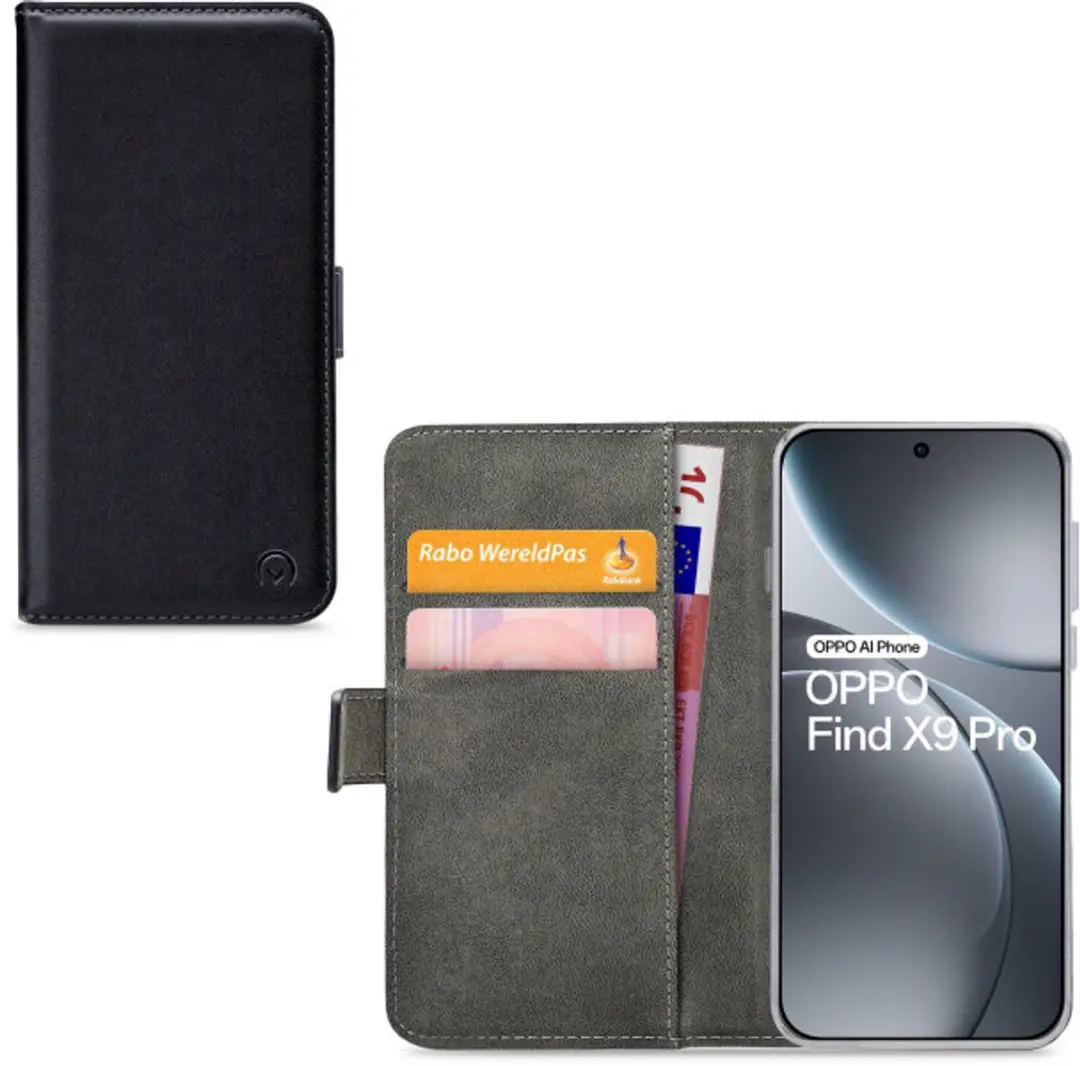 Mobilize Classic Gelly Wallet Bookcase OPPO Find X9 Pro - Zwart