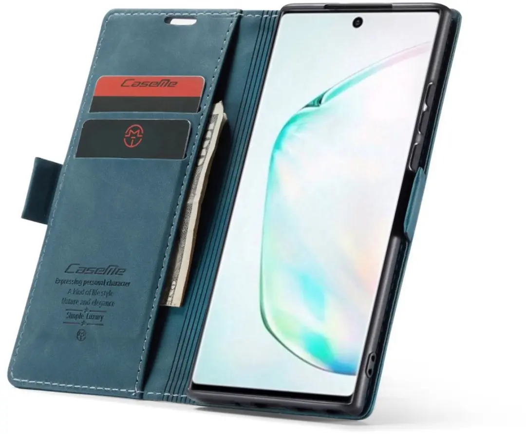 Caseme Book Case Samsung Galaxy Note 10 Lite - Groen - afbeelding 6 van 6