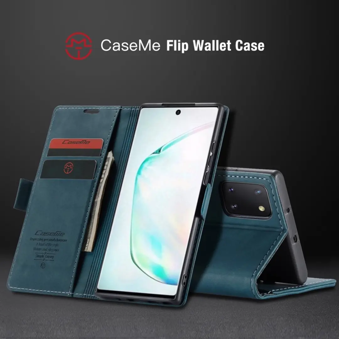 Caseme Book Case Samsung Galaxy Note 10 Lite - Groen